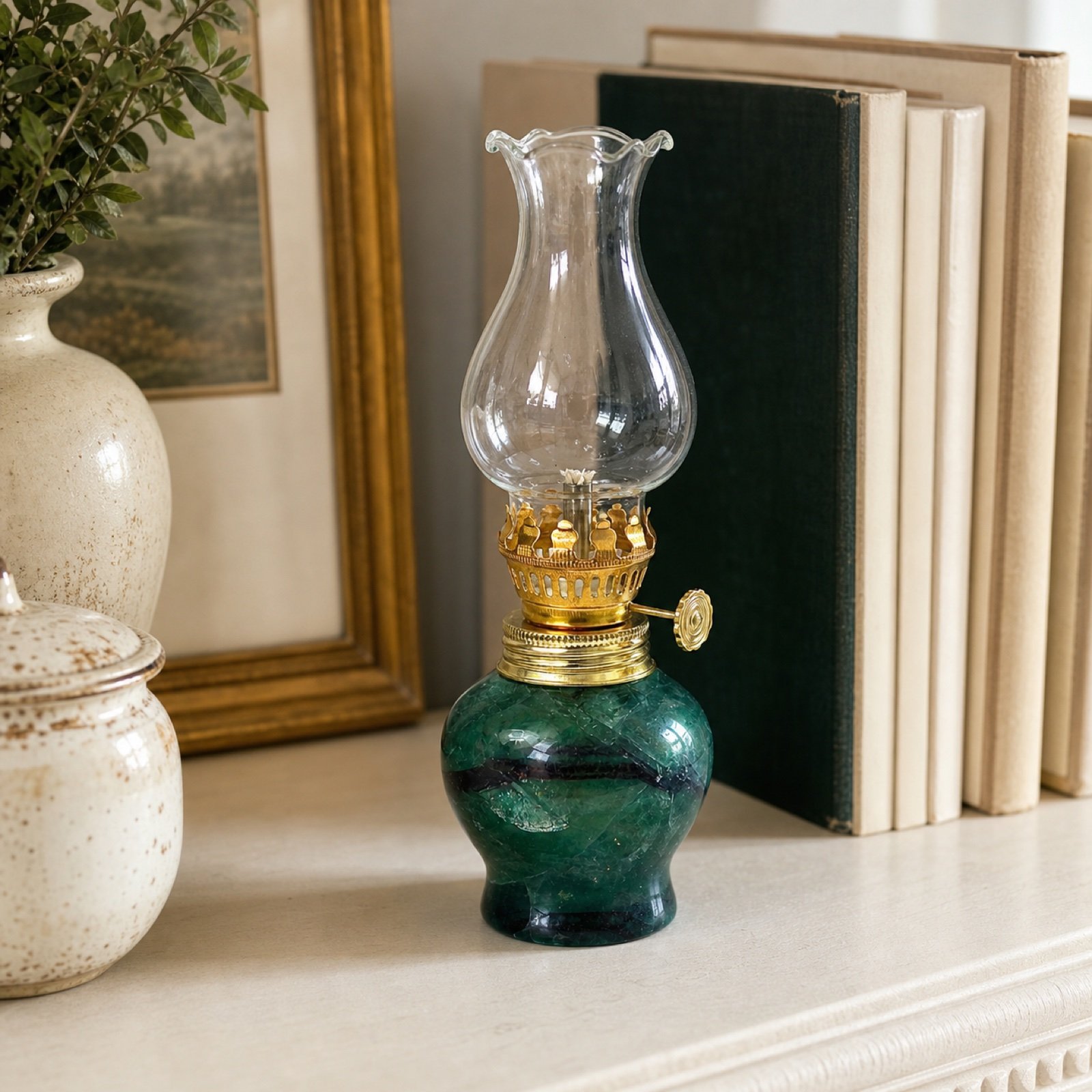 Green Oil Lamp product view 4