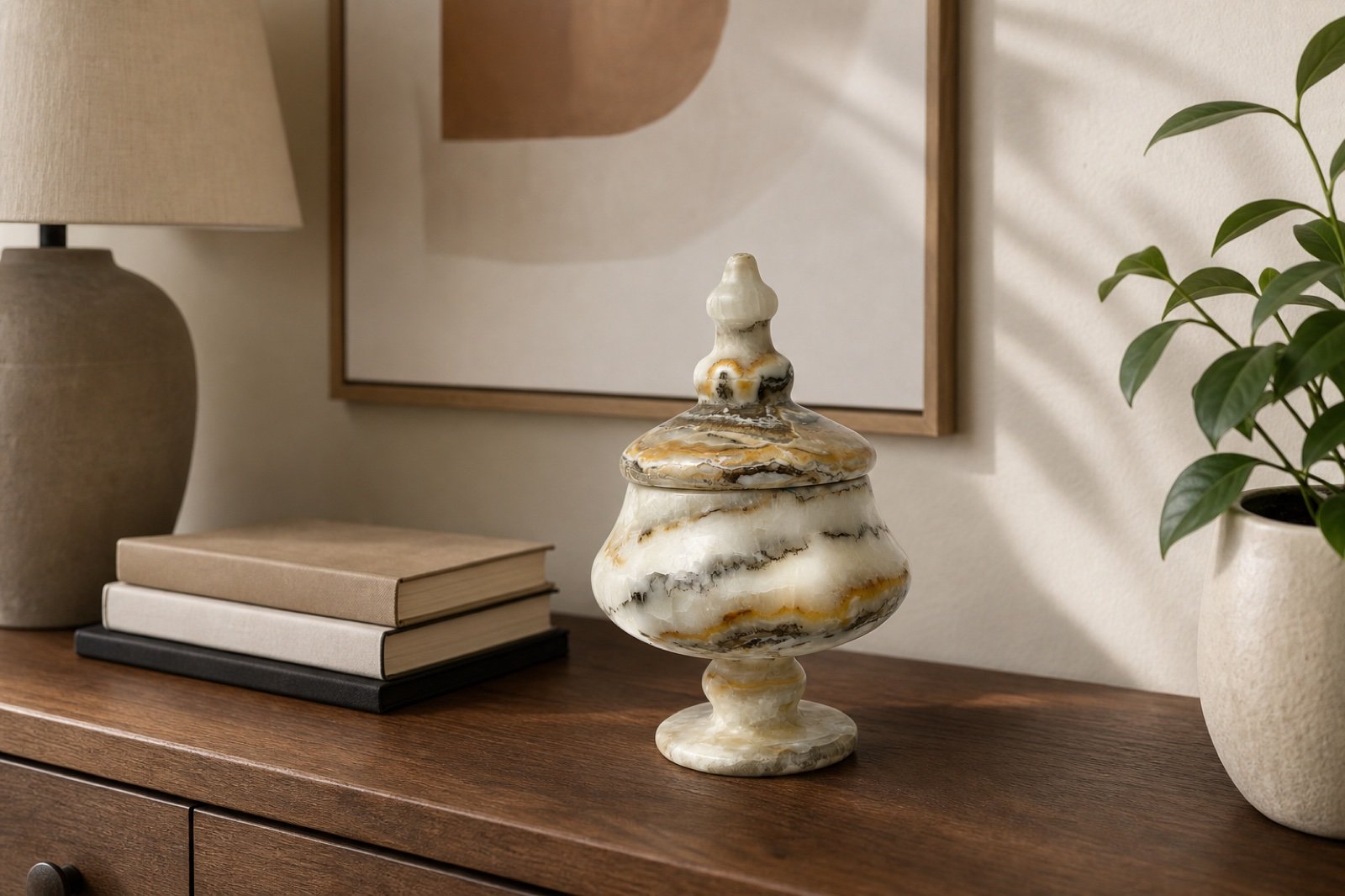 Lidded Pedestal Jar product view 4