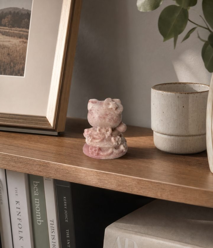 Pink Cat Statue product view 4