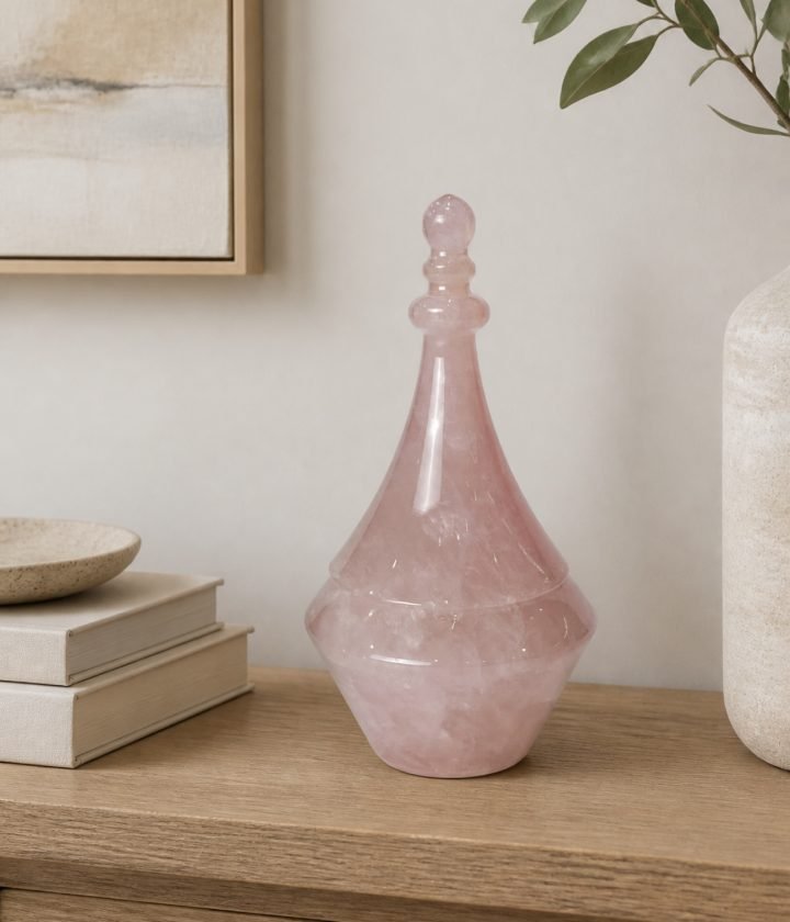 Pink Lidded Vase product view 4