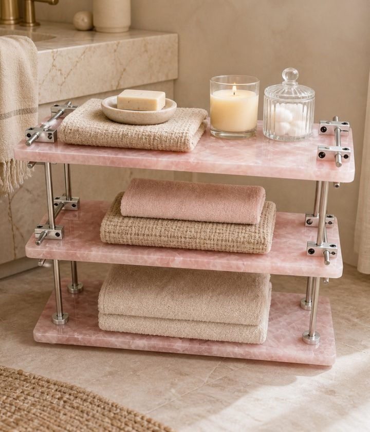 Pink Two Tier Shelf product view 4