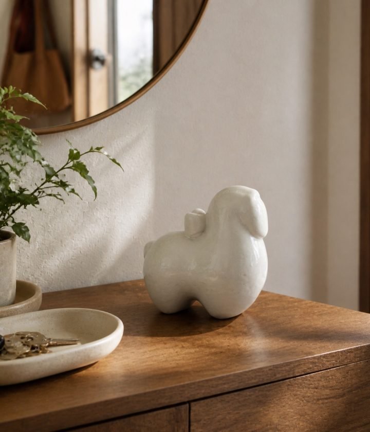 White Abstract Elephant Object product view 4