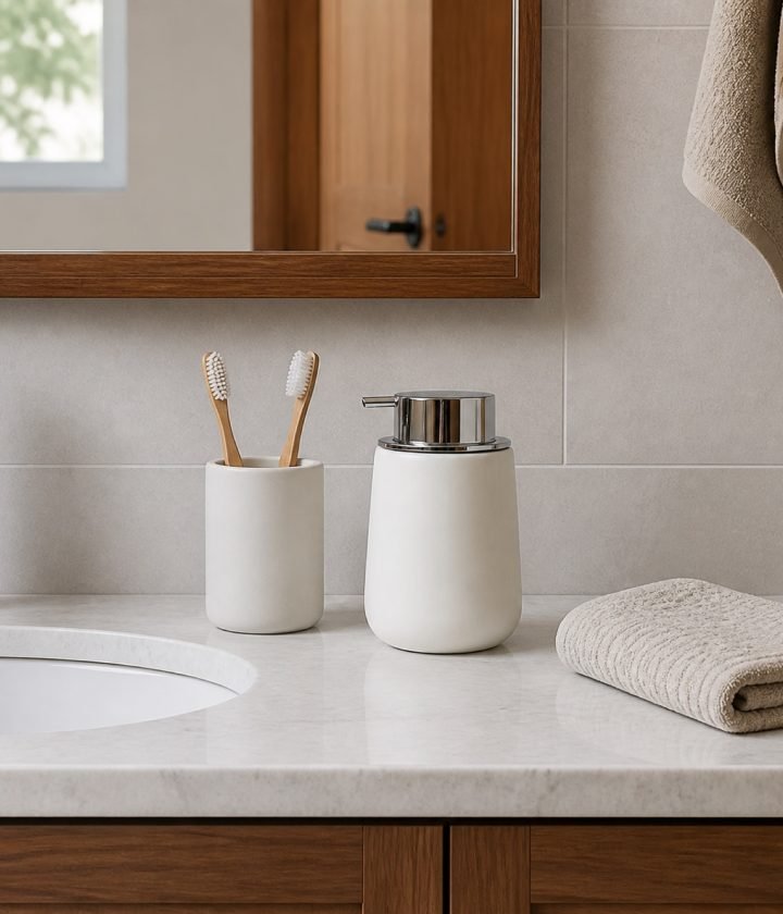 White Soap Dispenser product view 4