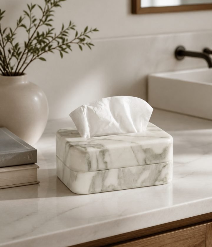 White Tissue Box product view 4