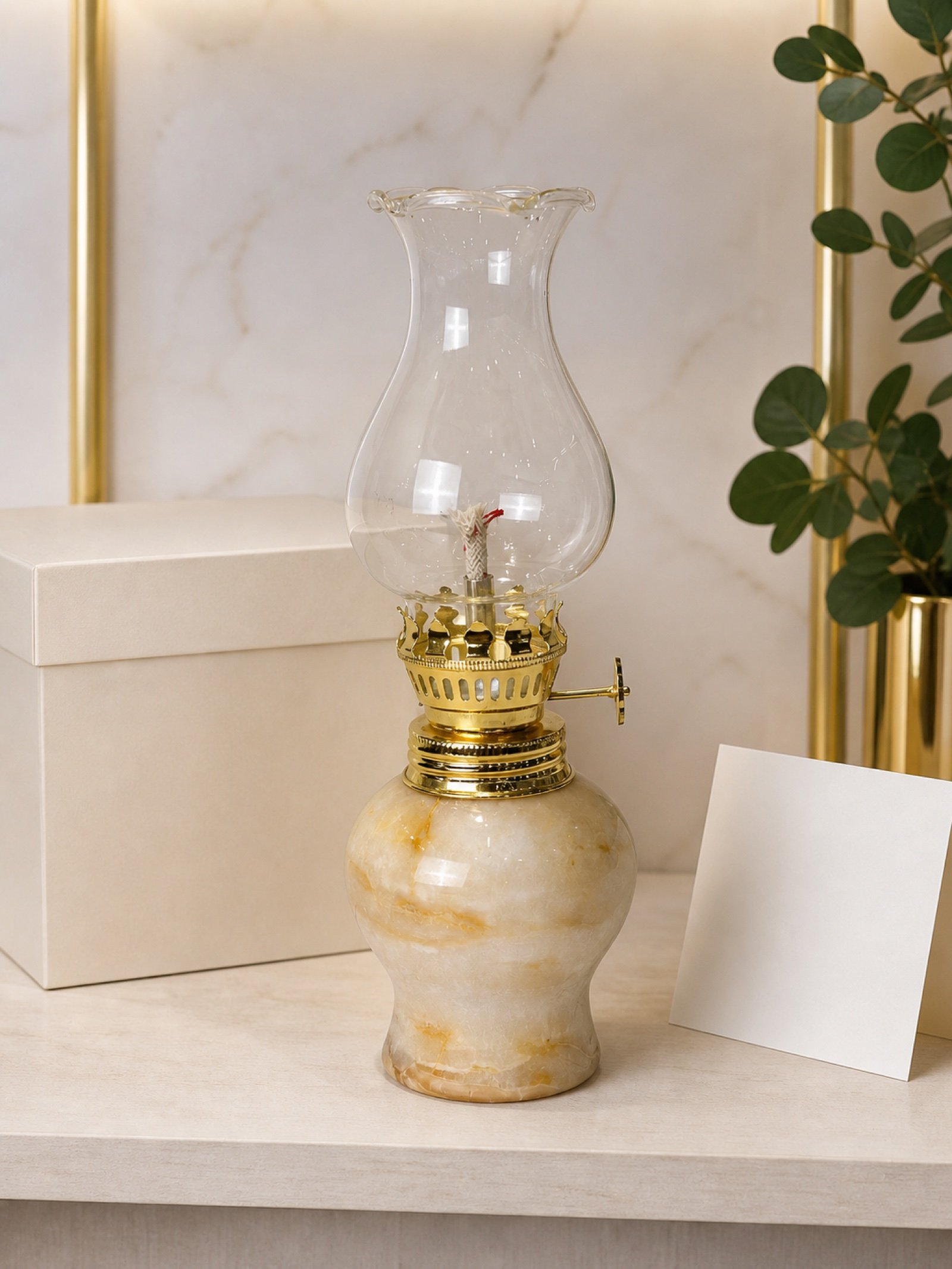 Cream Oil Lamp product view 5