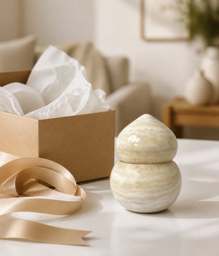 Cream Round Stacked Object product view 5