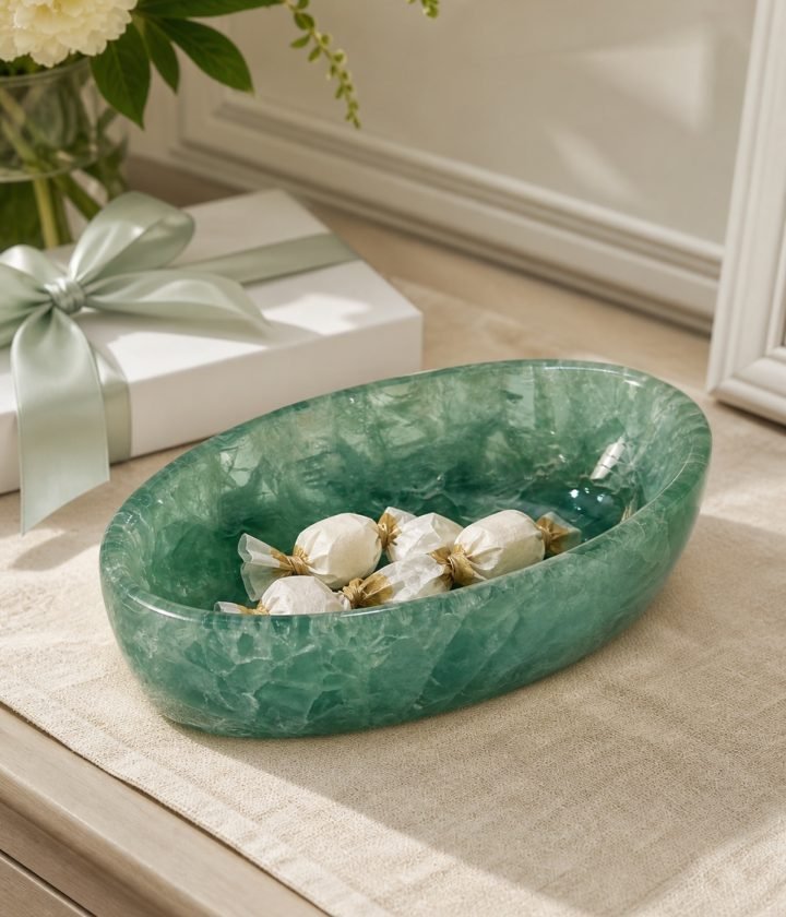 Green Oval Bowl product view 5