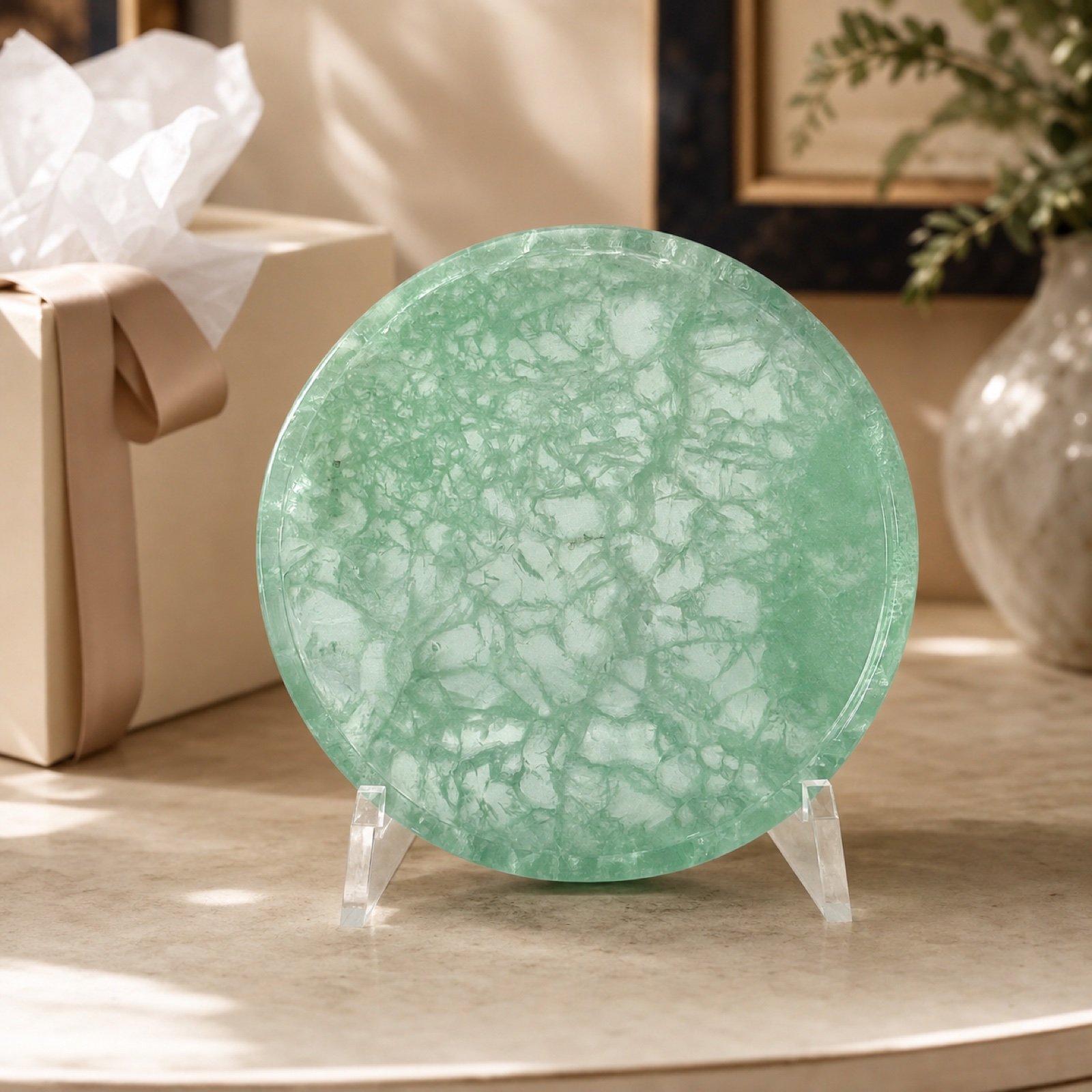 Green Round Plaque product view 5