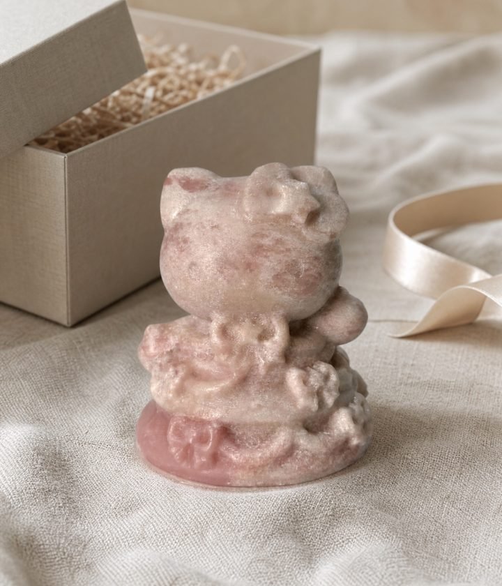 Pink Cat Statue product view 5