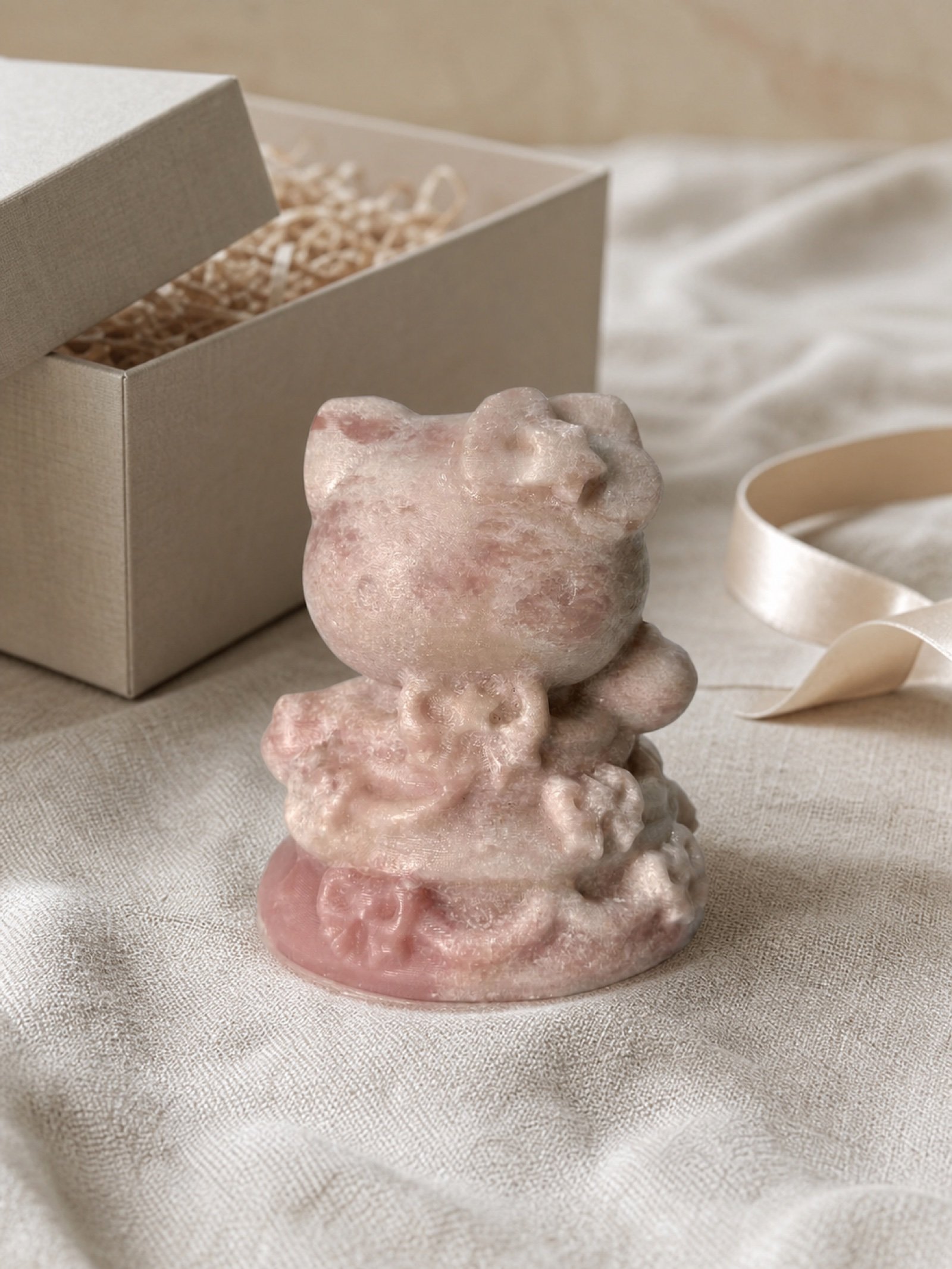 Pink Cat Statue product view 5