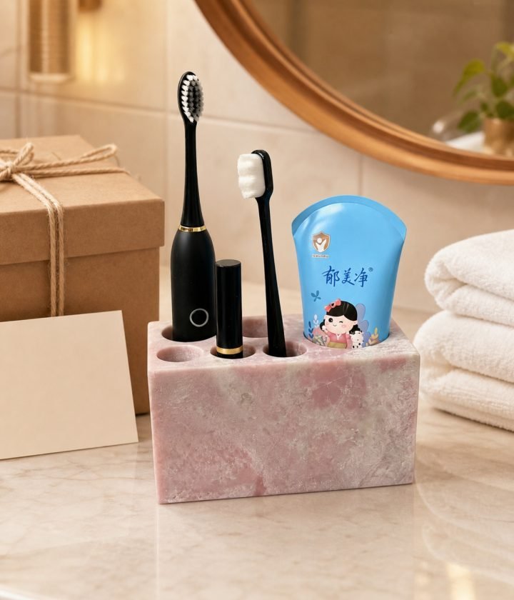 Pink Toothbrush Holder Set product view 5