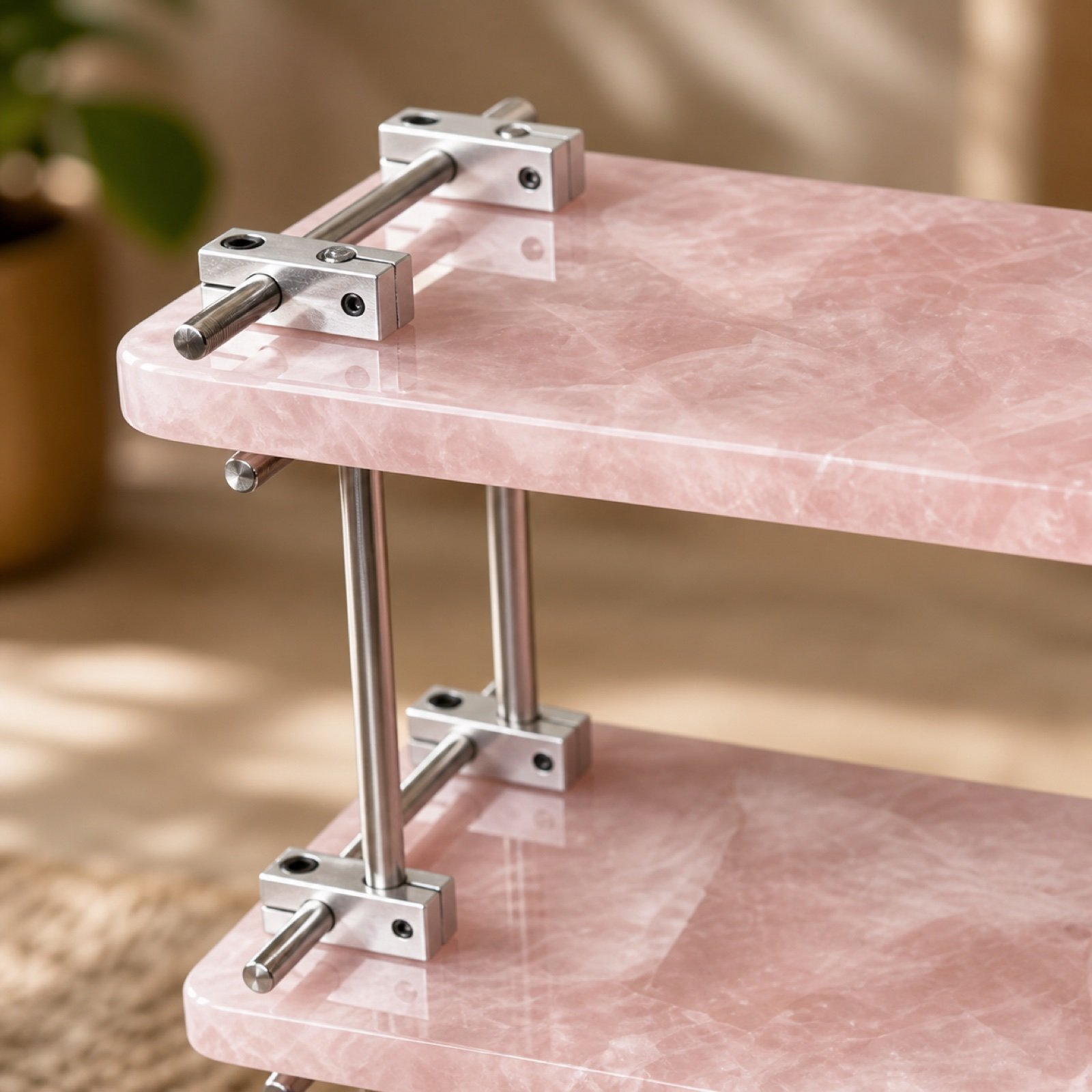 Pink Two Tier Shelf product view 5