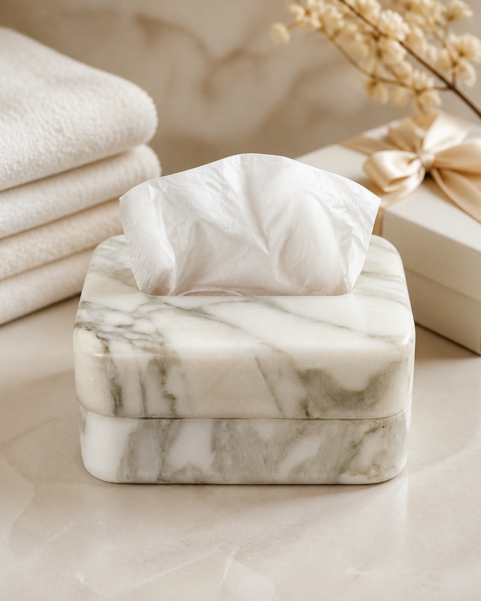 White Tissue Box product view 5