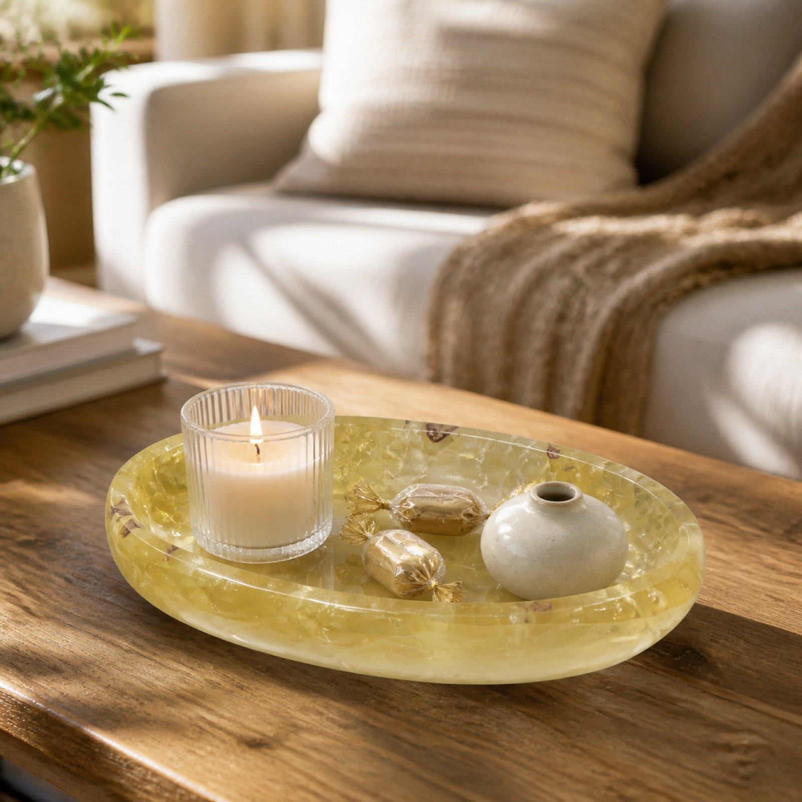 Yellow Oval Disc product view 5