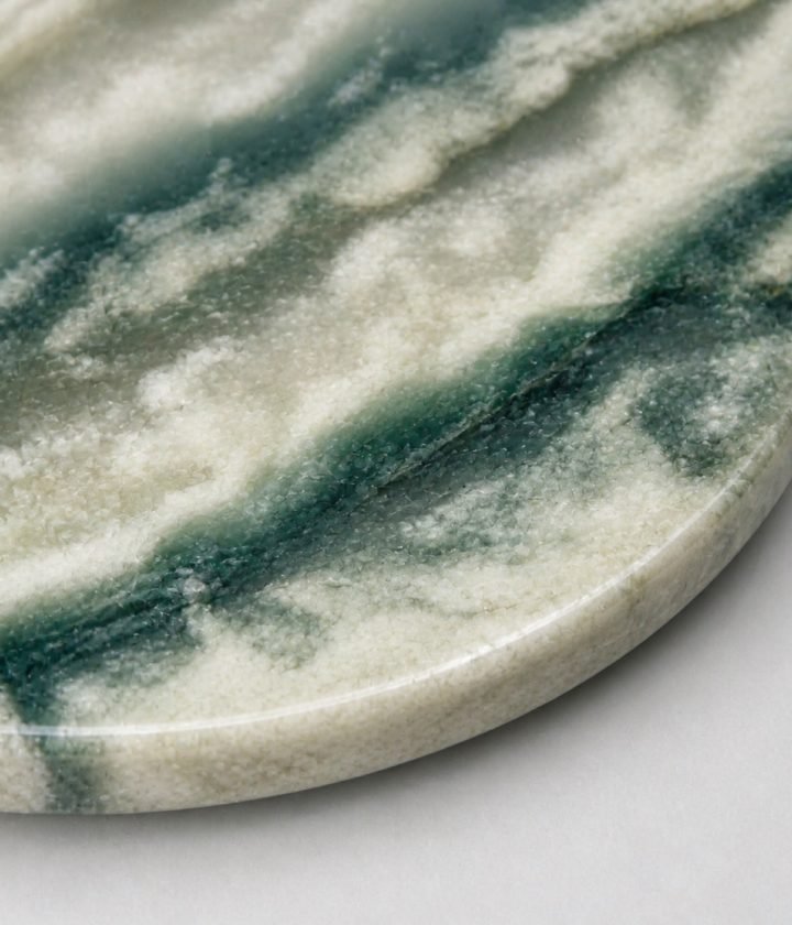 Green Round Stone Display Platter product view 6