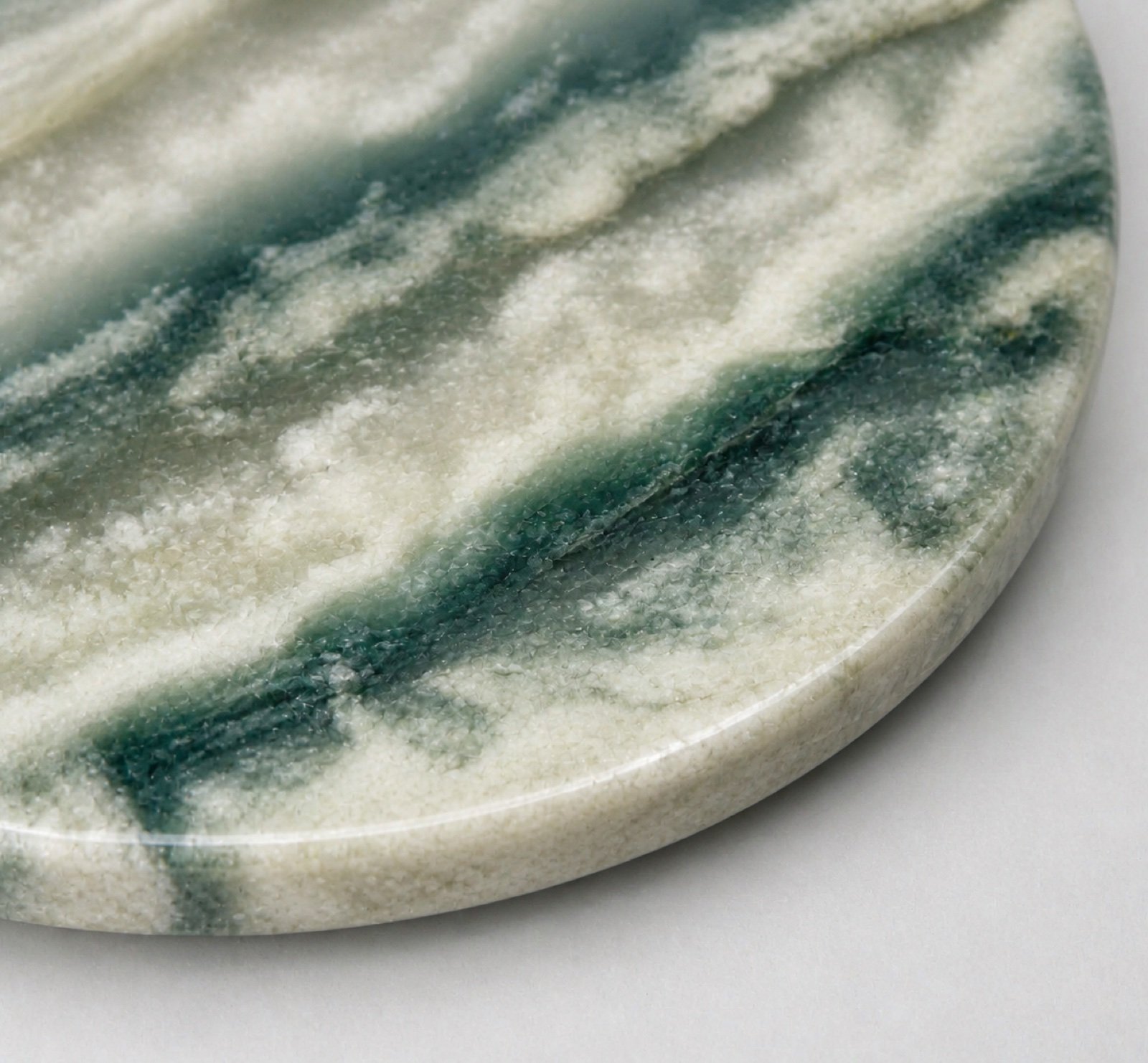 Green Round Stone Display Platter product view 6