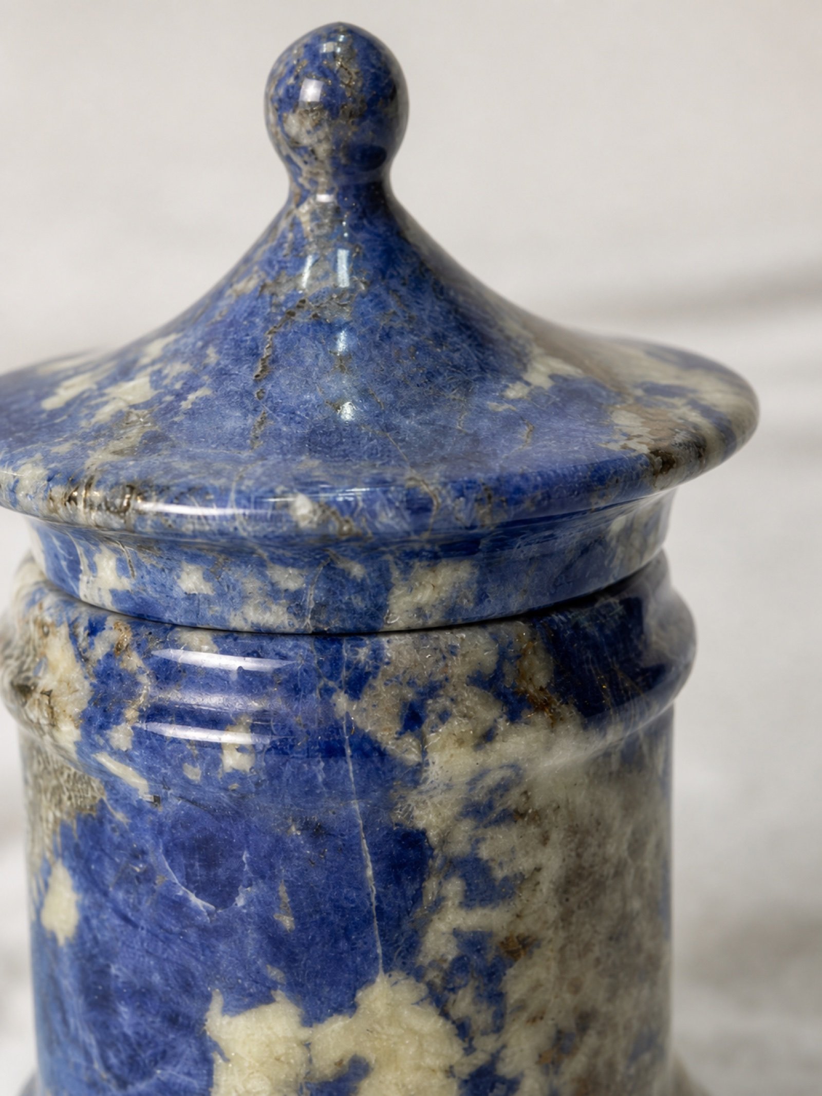 Blue Lidded Jar product view 6