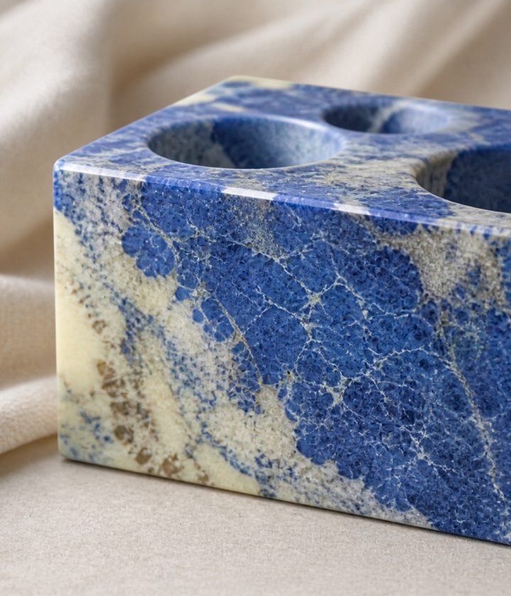 Blue Rectangular Stone Block product view 6