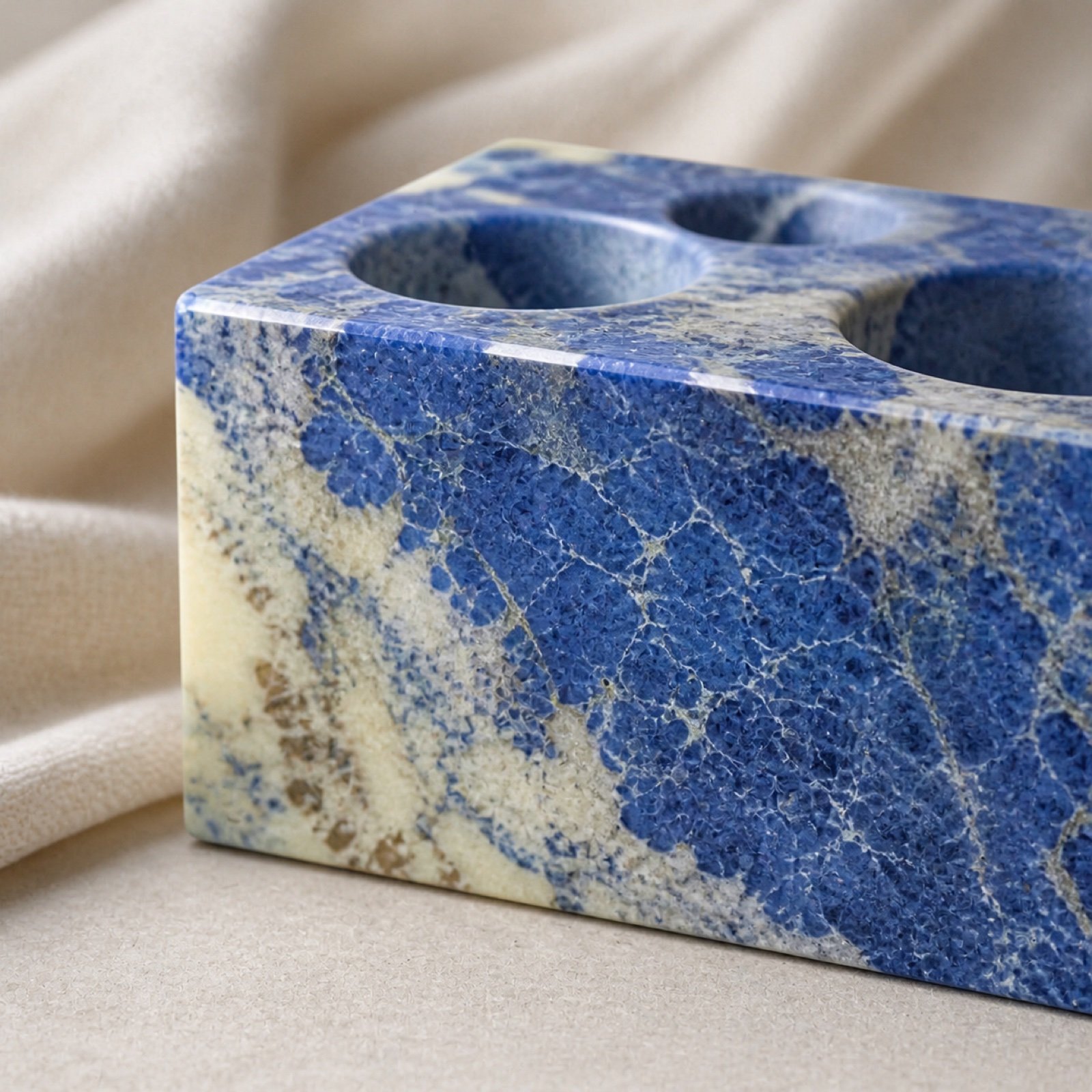 Blue Rectangular Stone Block product view 6