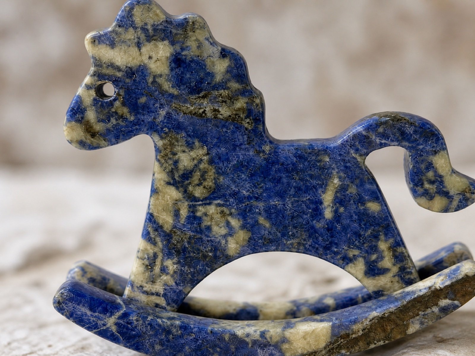Blue Rocking Horse product view 6