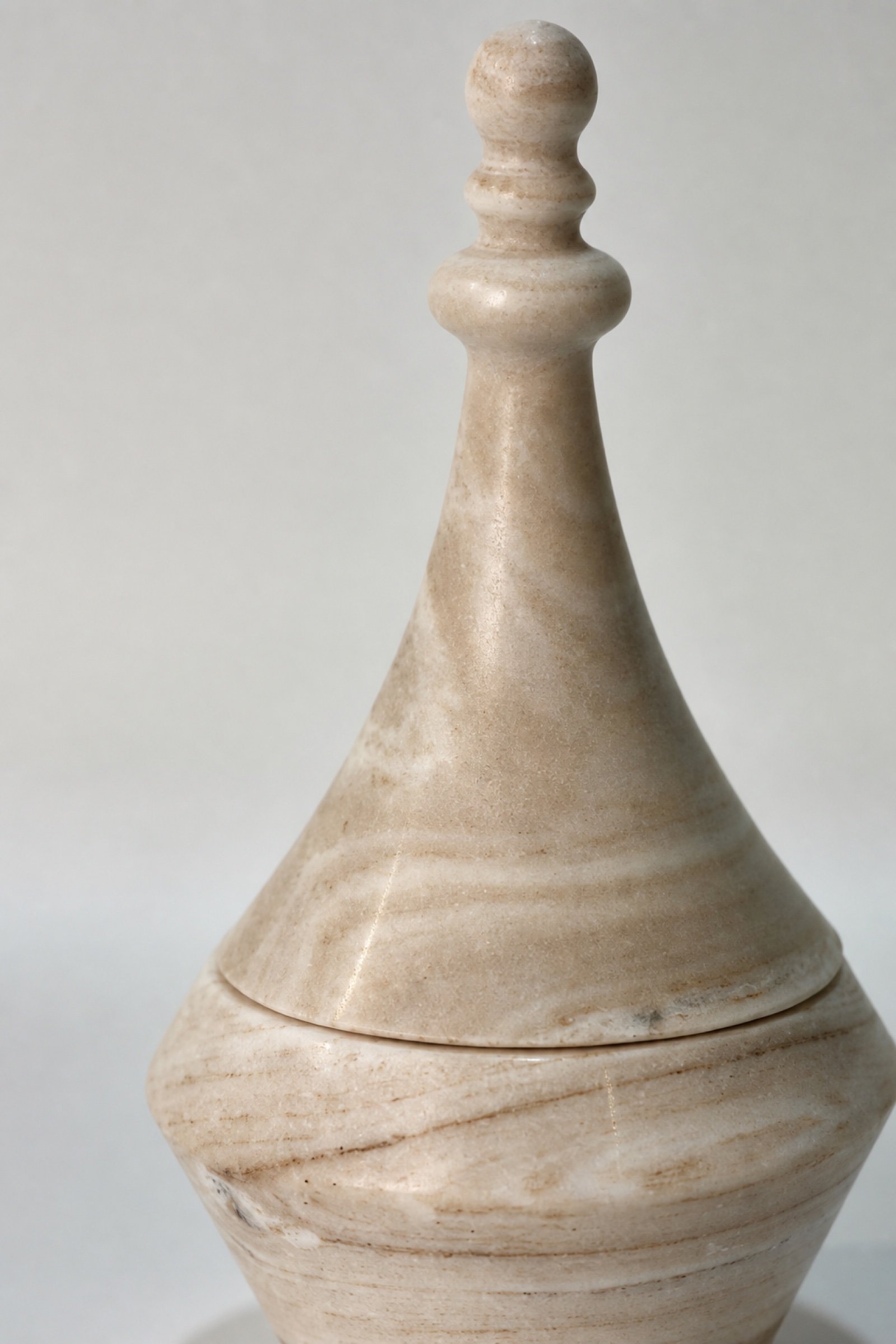 Cream Lidded Vase product view 6