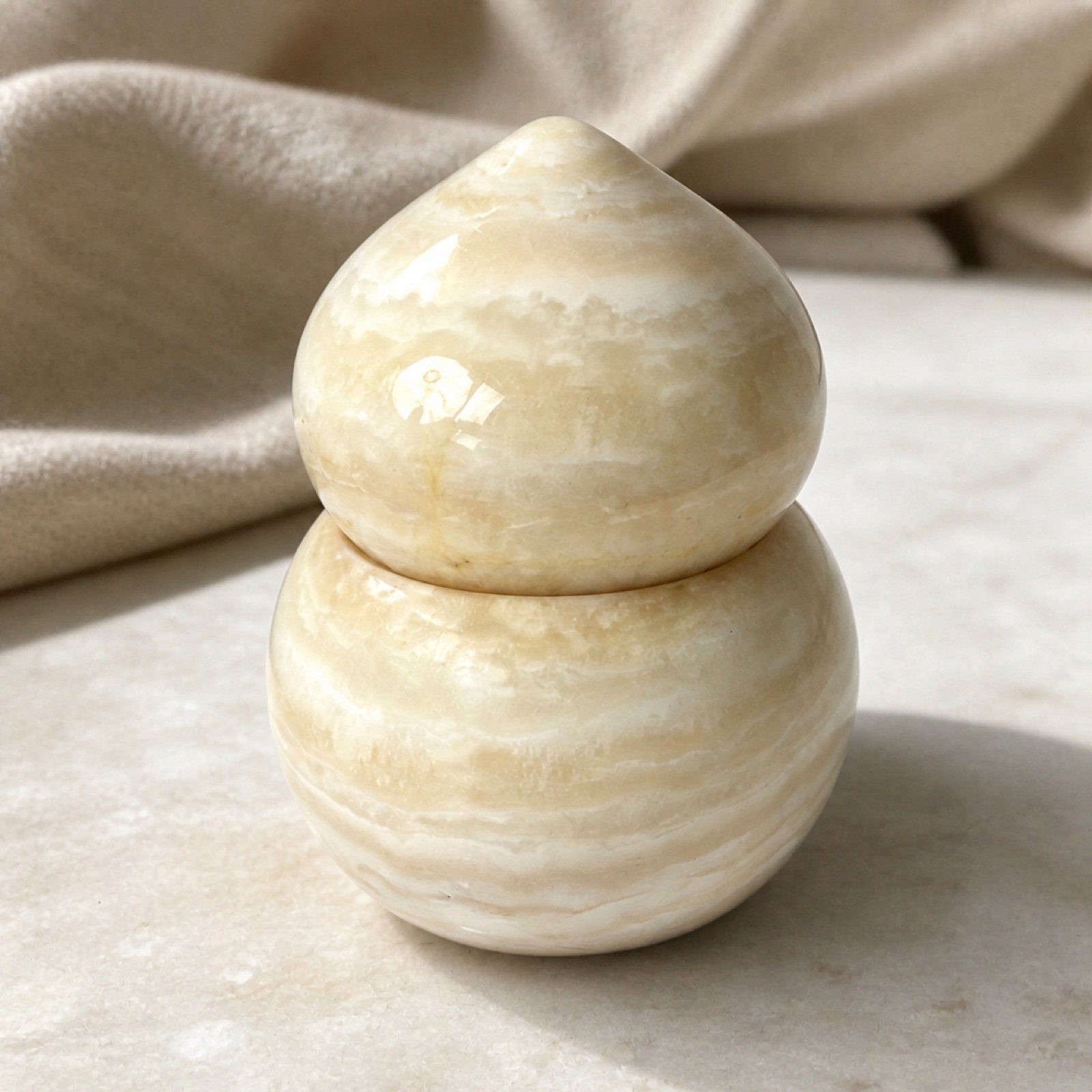 Cream Round Stacked Object product view 6