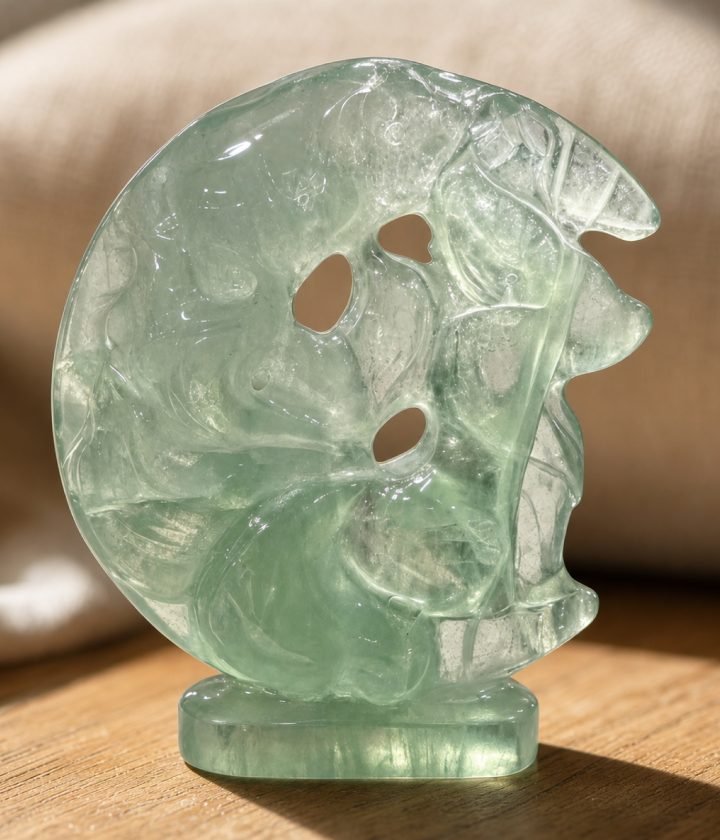 Green Carved Figure Plaque product view 6