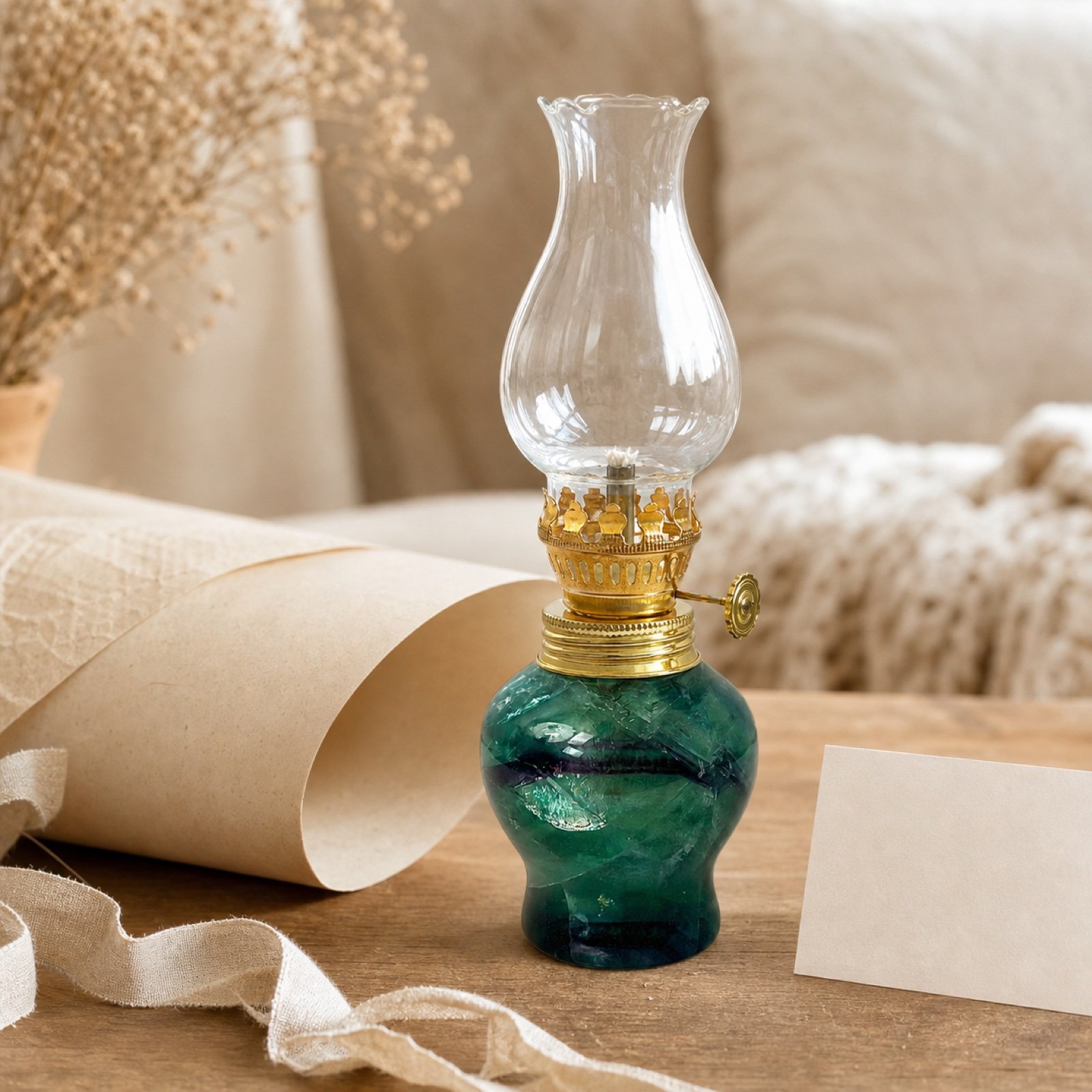 Green Oil Lamp product view 6