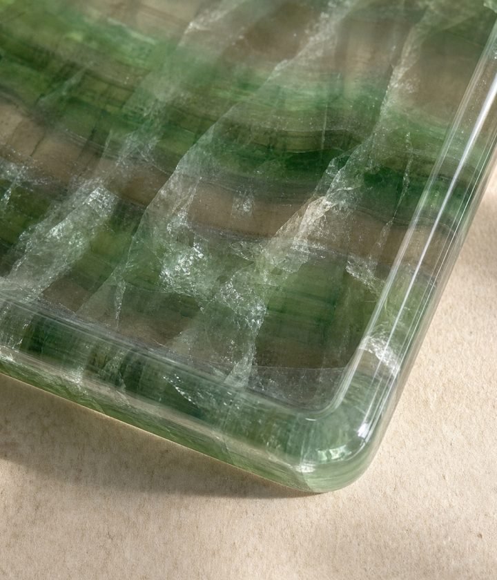Green Striped Rectangle Plaque product view 6