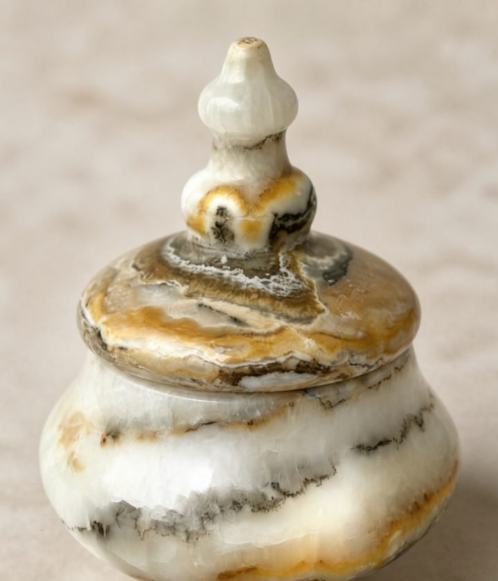 Lidded Pedestal Jar product view 6