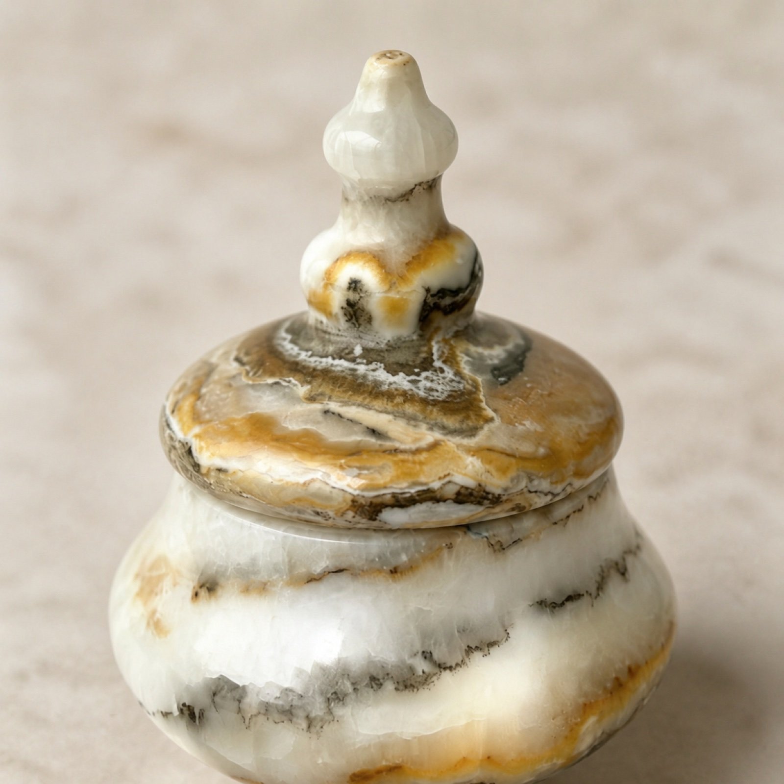 Lidded Pedestal Jar product view 6