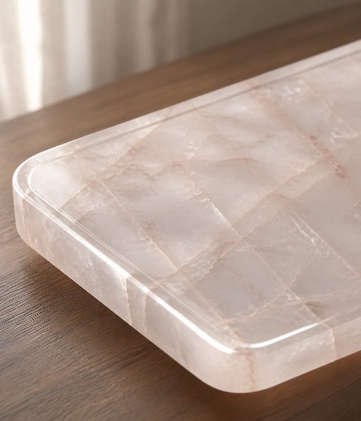 Pink Rectangular Stone Plaque product view 6