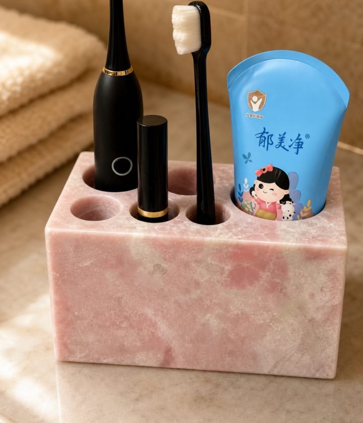 Pink Toothbrush Holder Set product view 6