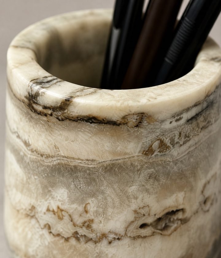 Stone Pen Cup With Pens product view 6