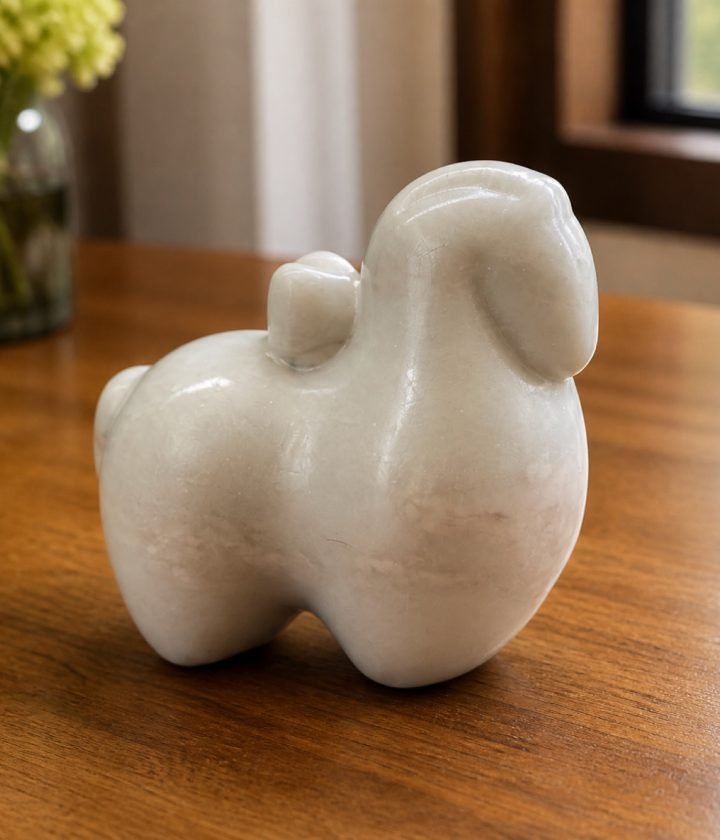 White Abstract Elephant Object product view 6