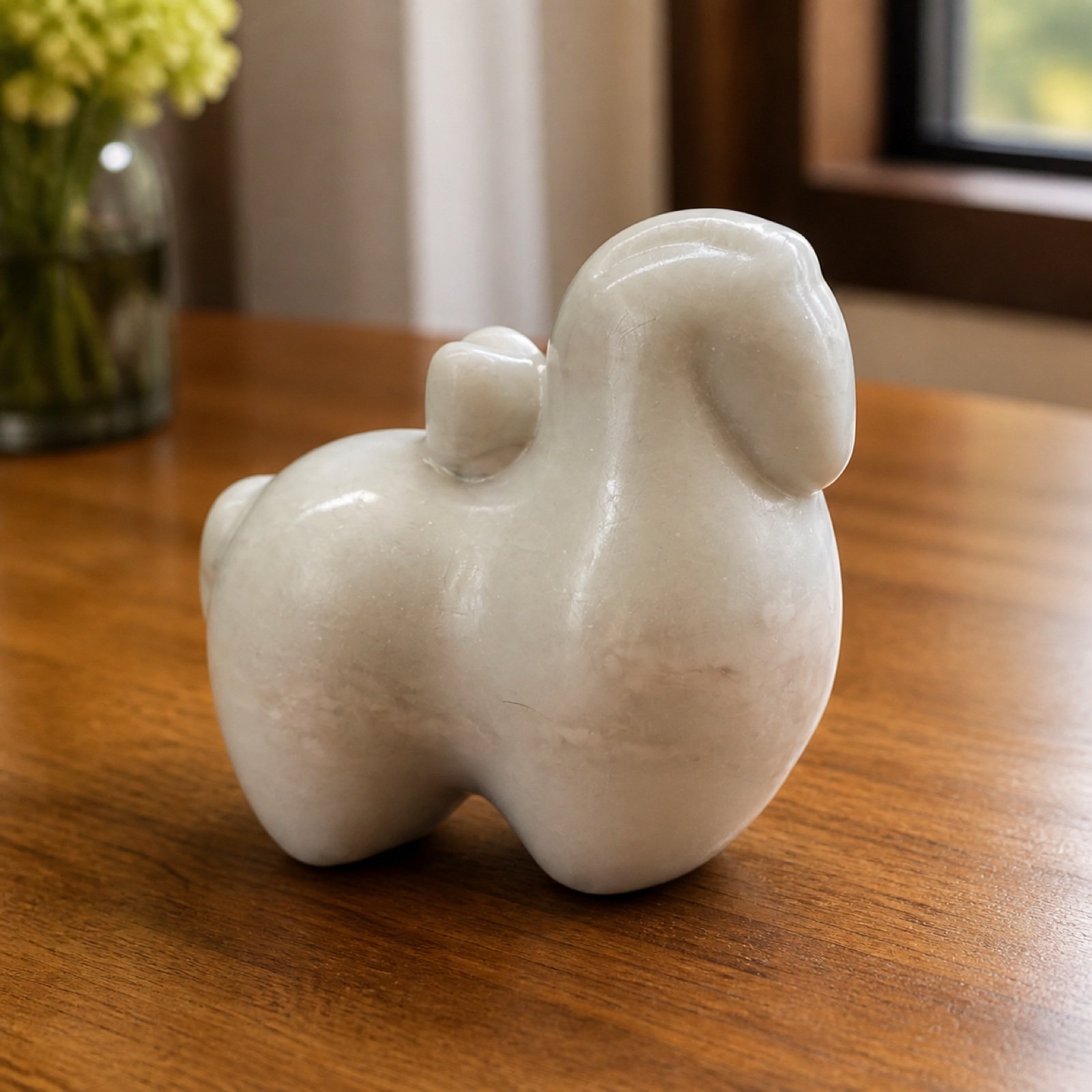 White Abstract Elephant Object product view 6