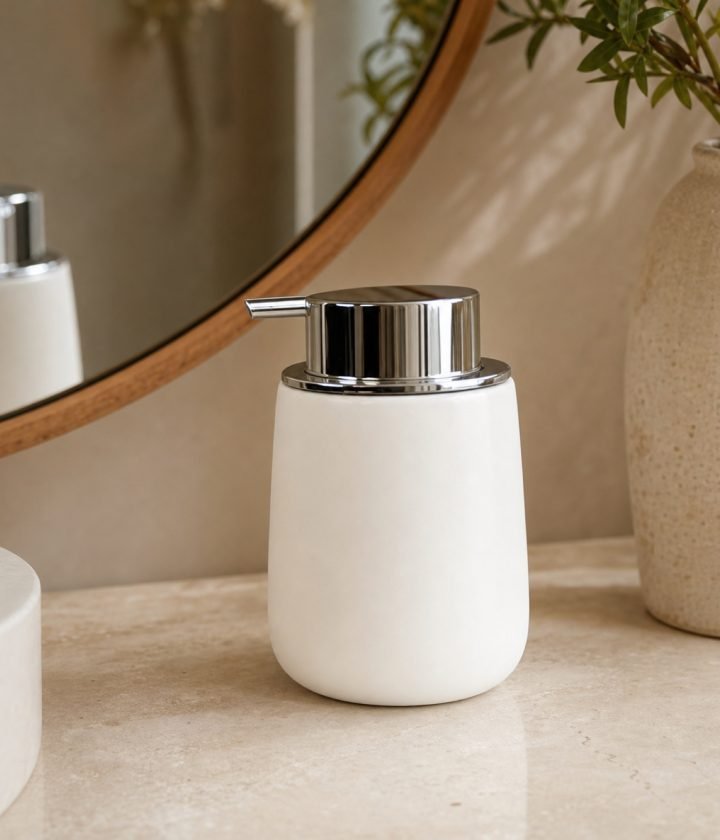 White Soap Dispenser product view 6