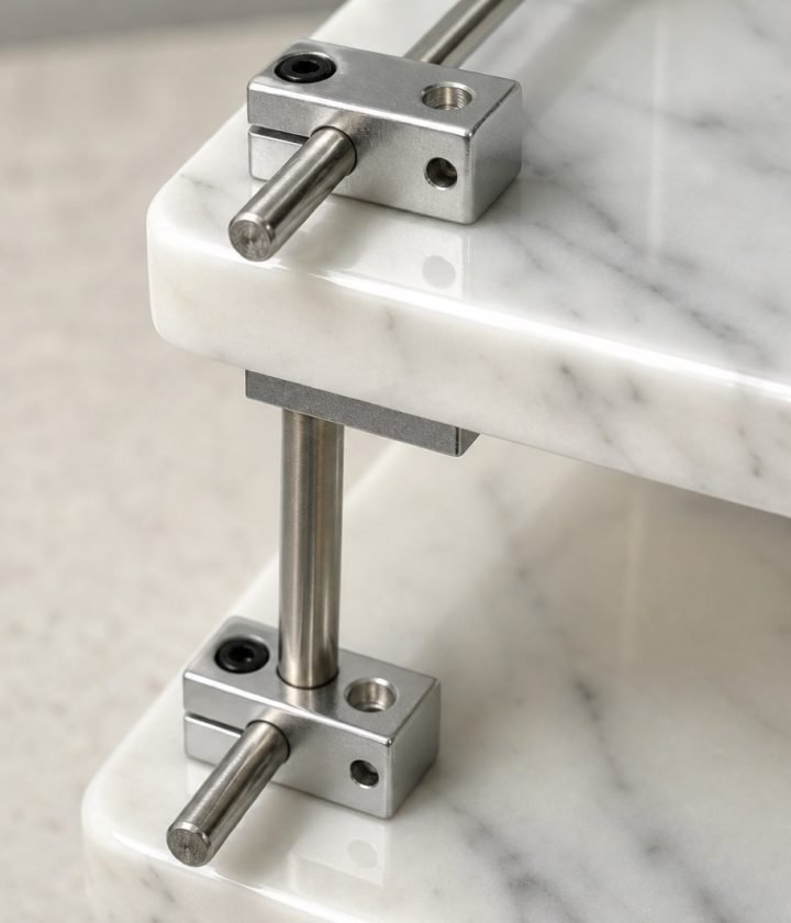 White Three Tier Shelf product view 6