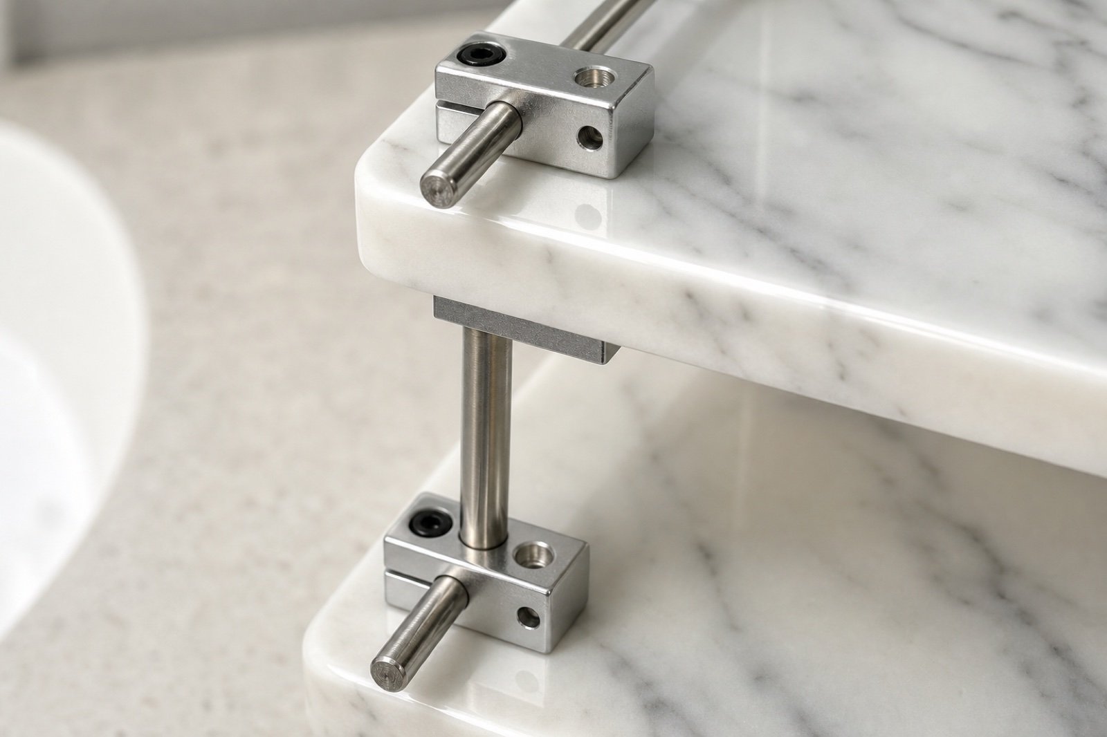 White Three Tier Shelf product view 6
